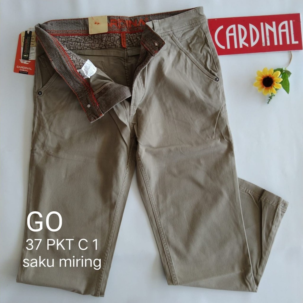 BB 37-38 PKT CARDINAL CASUAL CELANA POCKETS PANJANG Pria Fashion Laki Brand Kekinian Celana Chino