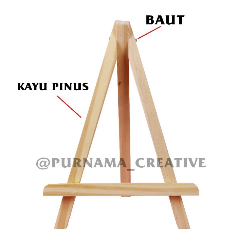 

MINI EASEL 17CMx24CM / Stand Kayu / Stand Lukis / Stand Figura