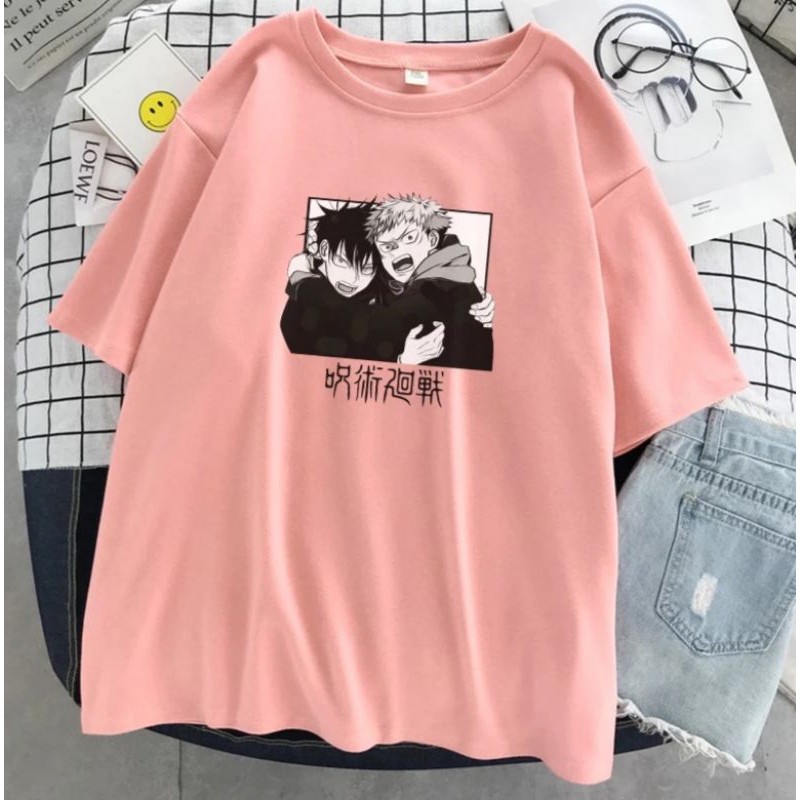Baju Kaos Gambar Anime Jujutsu Kaisen Gojo Satoru - Atasan Casual Pria anime Jepang Jujutsu Kaisen