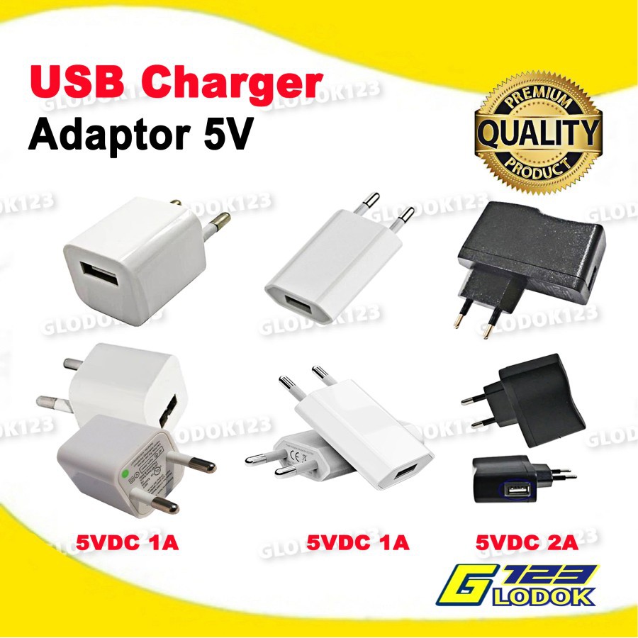 Adaptor Quick Charger USB / Kepala Adapter 5V HP CCTV Kamera