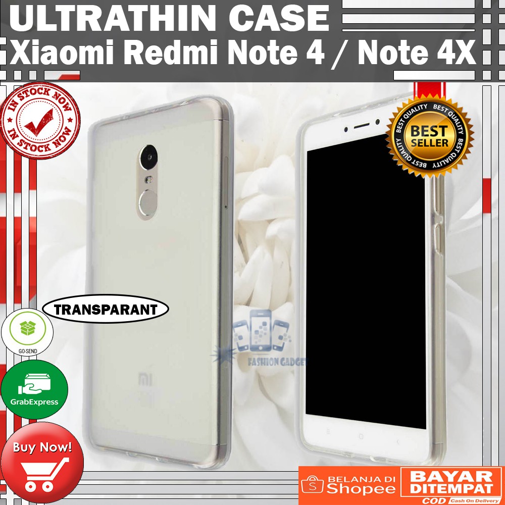 Ultrathin Xiaomi Redmi Note 4 / Note 4X Ultra Thin / Silikon / Case Transparant / Casing Xiaomi