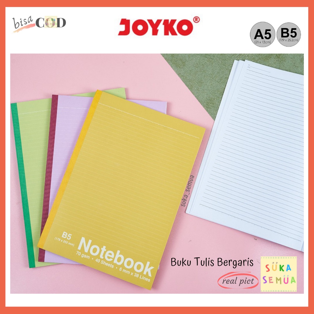 Jual Buku Tulis Joyko 40 Lembar Ukuran A5 And B5 Nb 704 Nb 705