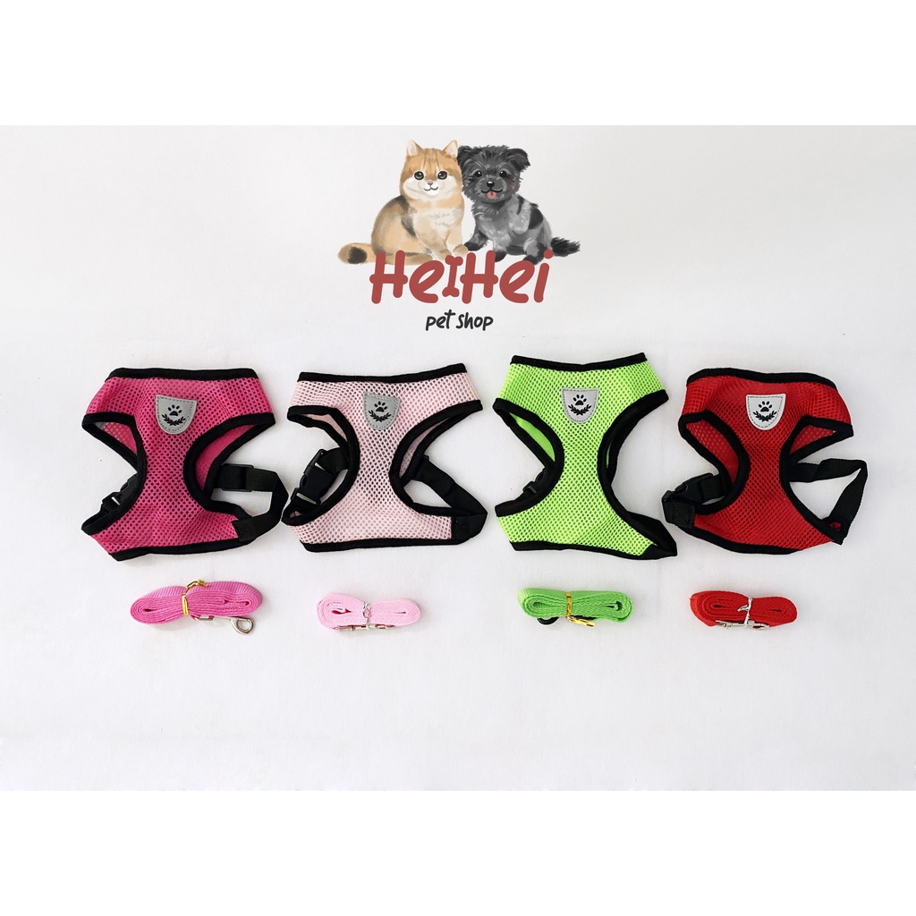 Tali Tuntun Rompi Anjing Kucing - Leash Harness Vest Dog Cat Medium