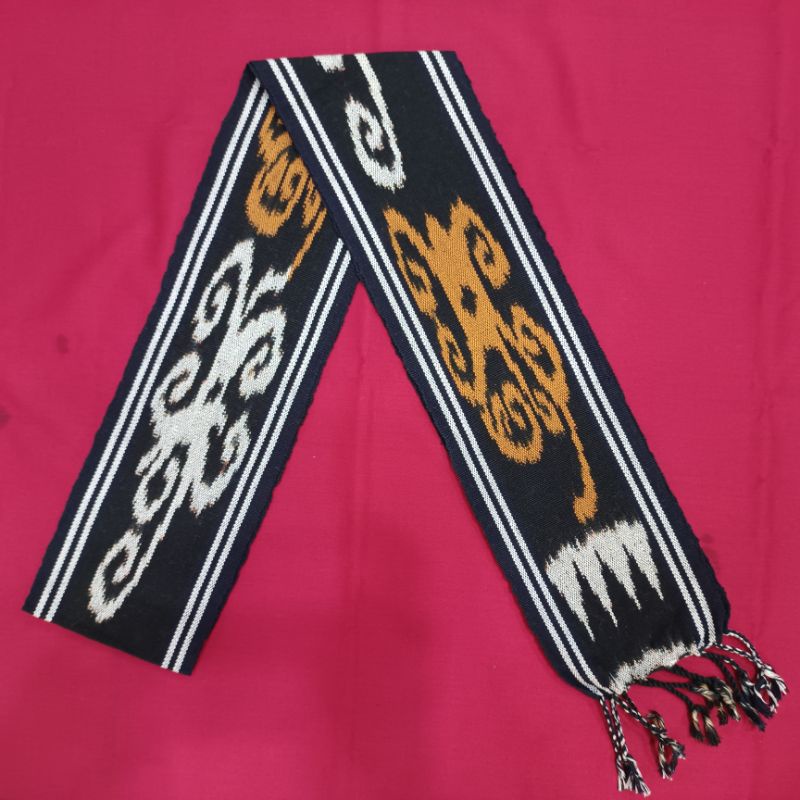 Syal Etnik Dayak Kalimantan-Motif cumi