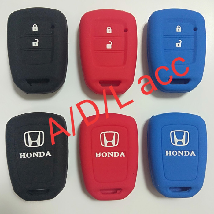 silicon SILIKON sarung kunci kondom kunci remote mobil HONDA brv / brio / BR-V mobilio MERAH HITAM BIRU