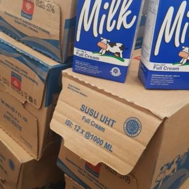 Susu UHT DIAMOND FULL CREAM 1 LITER / Susu UHT Diamond 1 DUS / 1 KARTON / susu cair / susu UHT