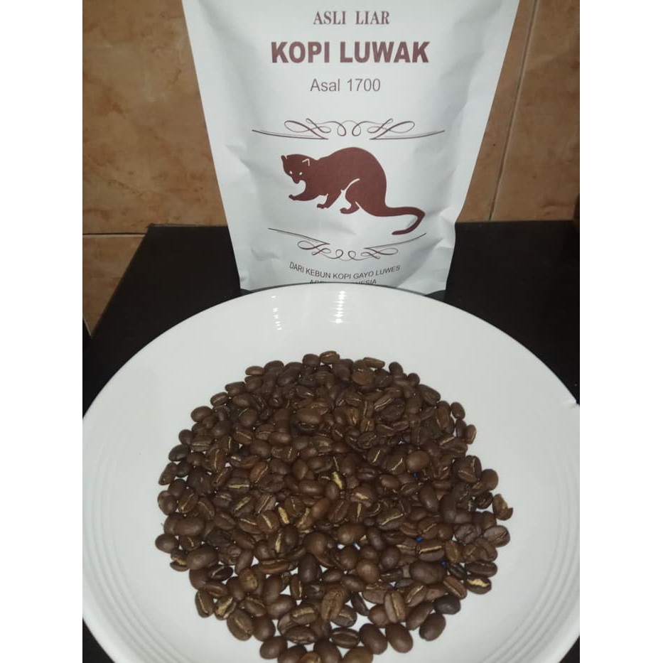 

Kopi Luwak Liar Gayo organik yang sudah diroasting dan bersertifikat - kkp440
