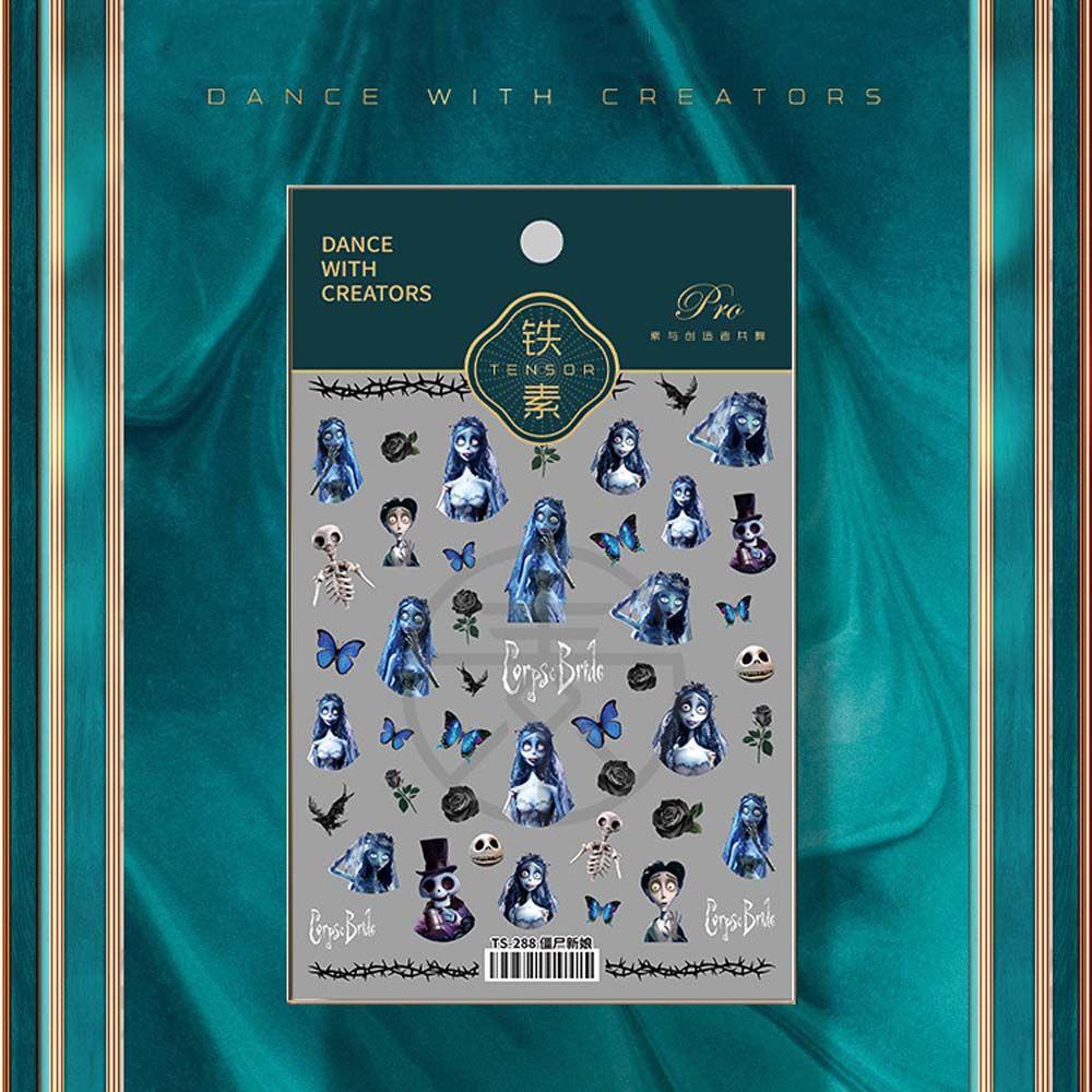 Mxbeauty Stiker Kuku 3D Motif Bunga Mawar Untuk Nail Art DIY
