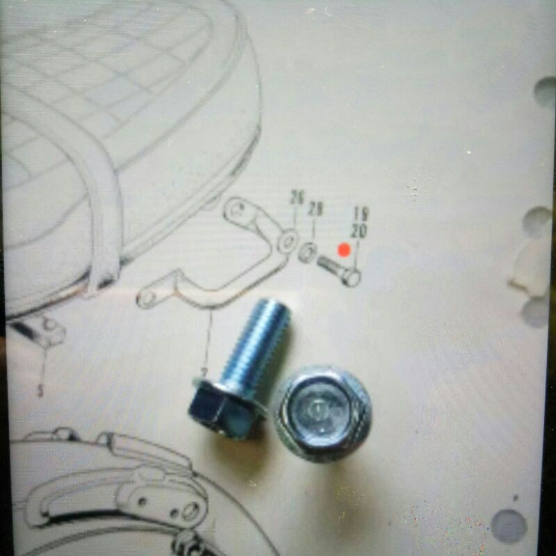 baut jok honda CB 100 125 original