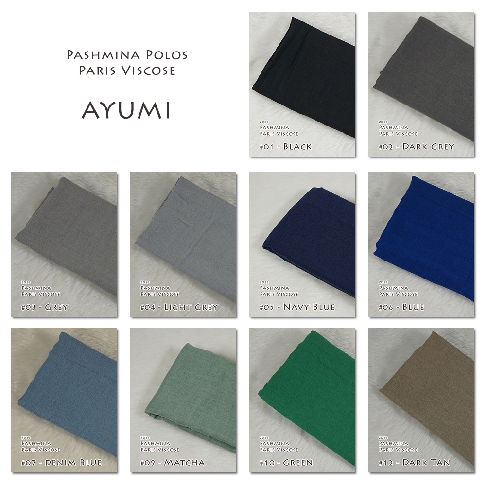 Pashmina Polos Paris Viscose - AYUMI by Luulu Scarf-1