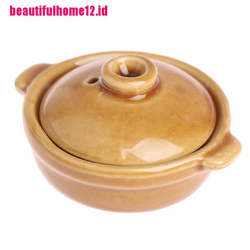 【beautifulhome12.id】Dollhouse Miniature Kitchen Utensil Cookware Casserole Dish Stew Pan Stockpot