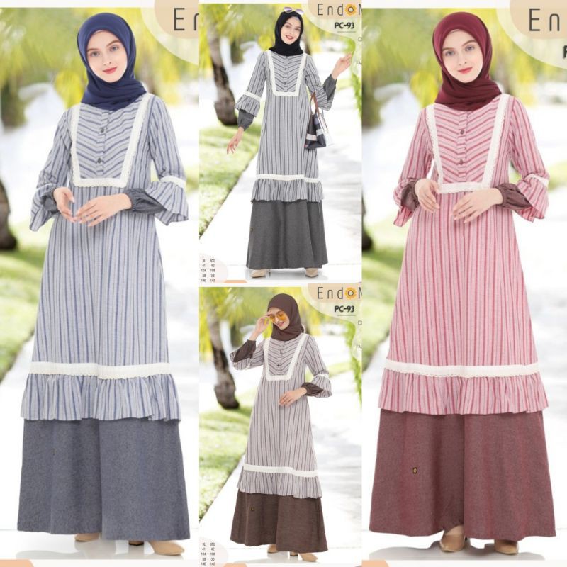 Jual Gamis Muslimah Endomoda Pc 93 Indonesia Shopee Indonesia