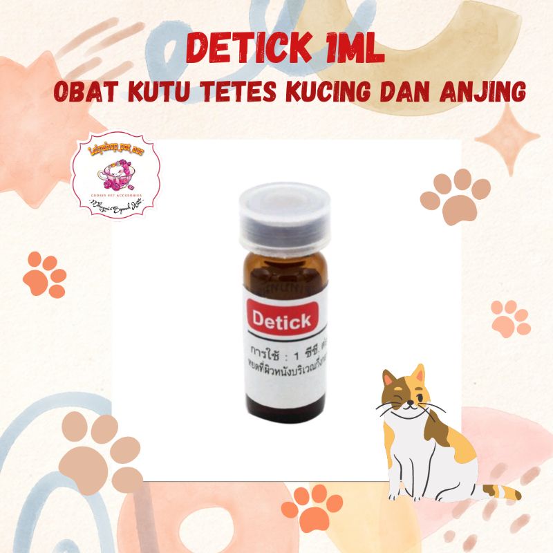 DETICK 1ML OBAT KUTU KUCING ANJING