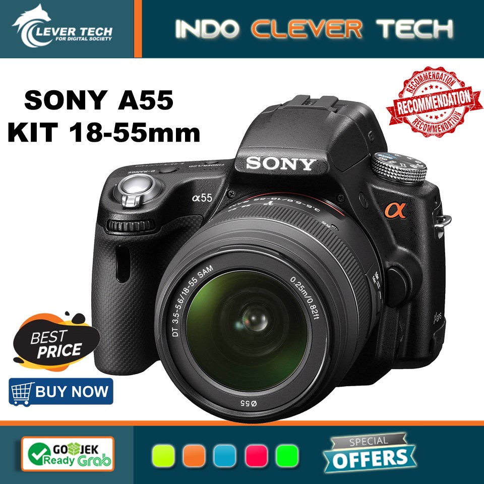Sony A55 KIT 18-55mm DSLR Camera zoom lens