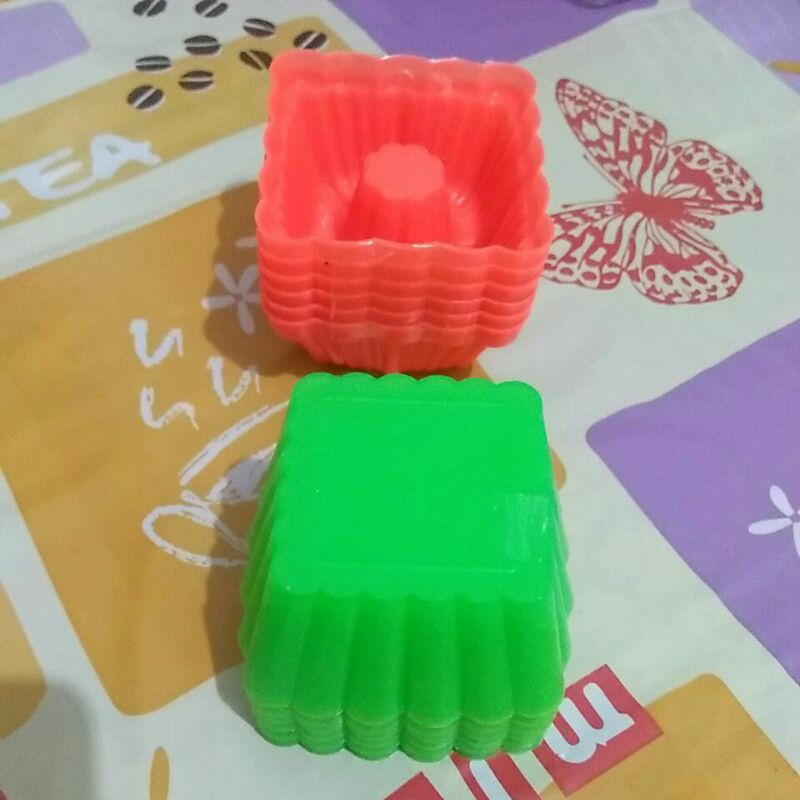 Cetakan plastik Kue putu ayu Kotak Bunga Talam