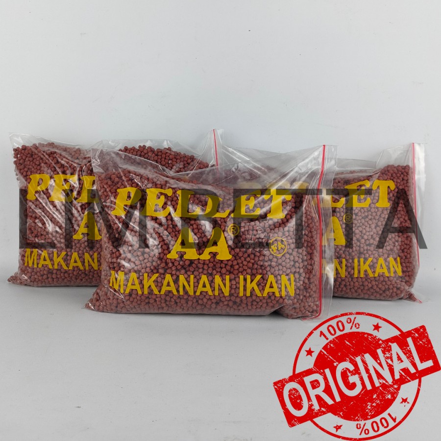 MAKANAN IKAN PELET AA 2MM 600GR / PELLET KOKI / MAKANAN KOI