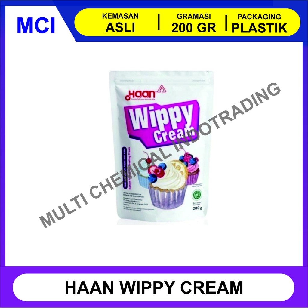 

HAAN WIPPY CREAM POUCH 200 GR / WHIPPING CREAM / WHIPPED CREAM INSTAN