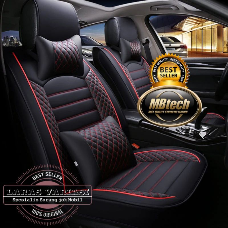 Sarung jok mobil all new rush 2020 + bantal cover stir MBTech camaro