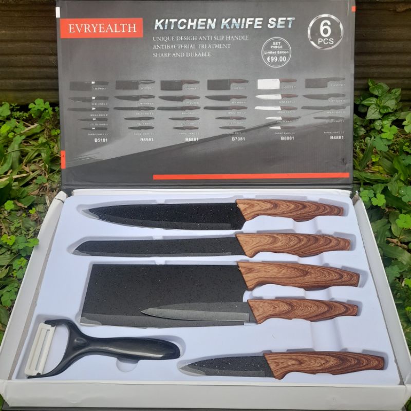 READY!!!!! PISAU SET! Evcriverh Knife Set Talenan 7 In 1 / Pisau Set Jerami