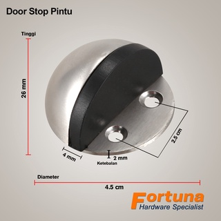 Jual Door Stopper Bulat Stainless | Penahan Pintu Model Bulat Keong ...