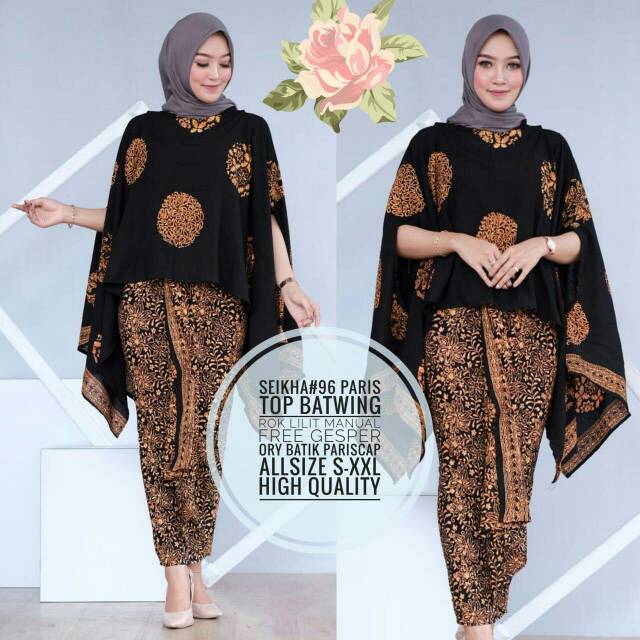 Setelan Batik Wanita Bigsize Premium Set Seikha #96
