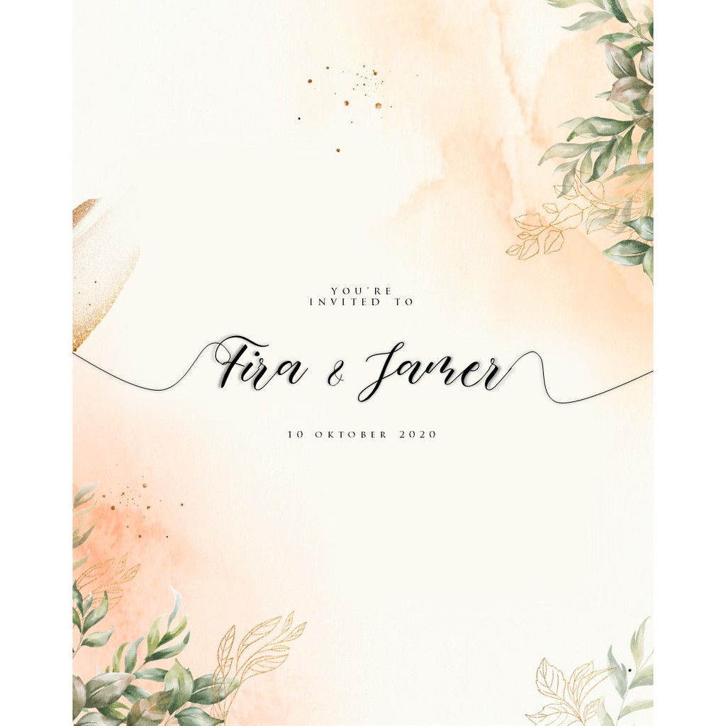 Video Undangan Digital Pernikahan Elegan Murah