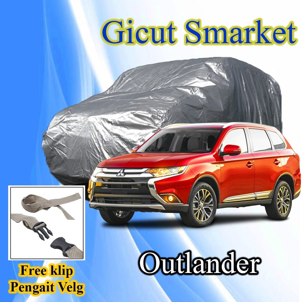 selimut sarung cover body mobil mitsubishi outlander free pengikat ban