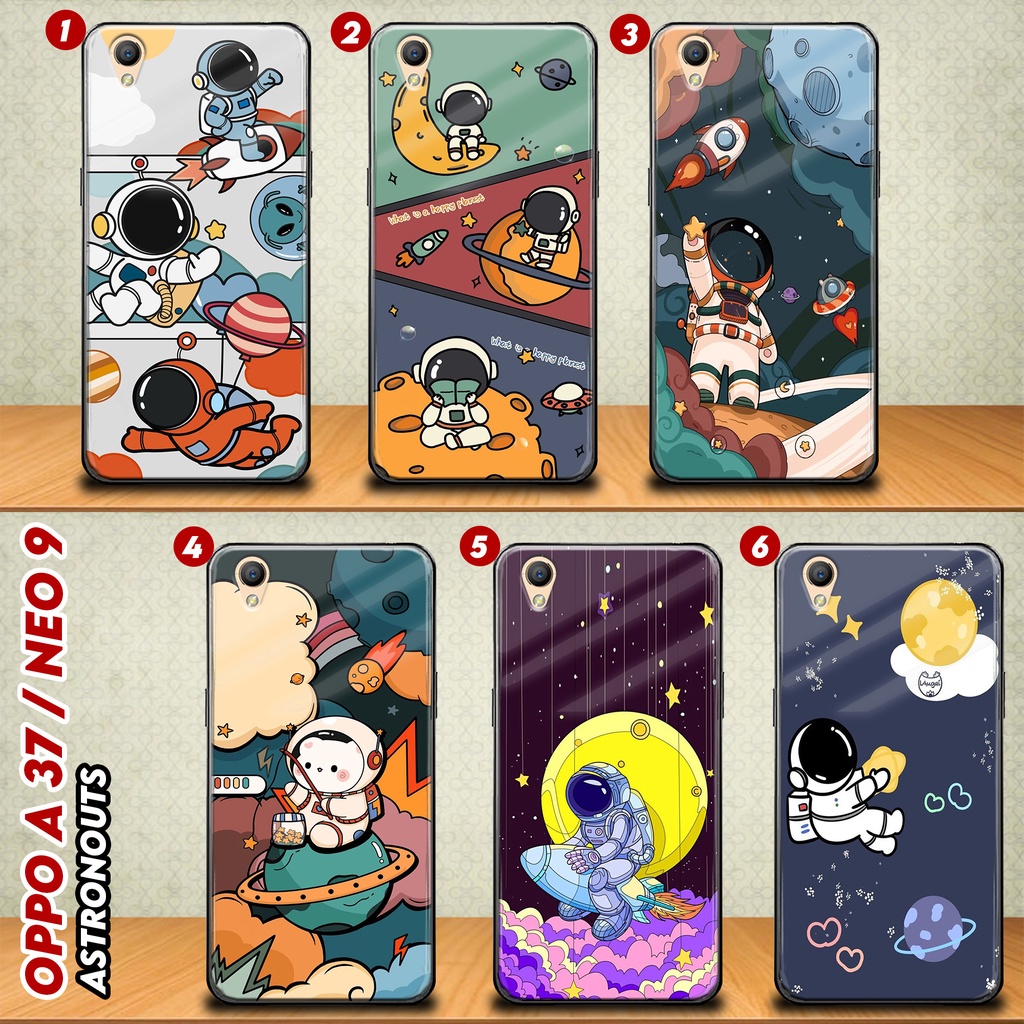 Softcase Kilau (S96) - OPPO A37/ Neo 9 - "Astronots" - Case Casing Handphone Glossy - Pelindung Hand