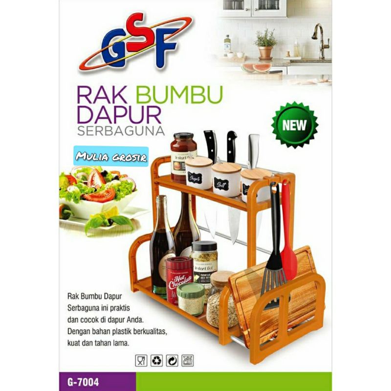 Rak Bumbu Dapur Gsf -+38×lebar atas 15xlebar bawah 25x40cm