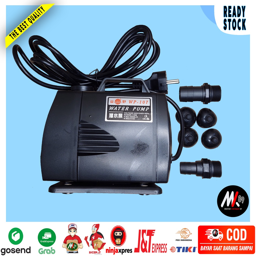 YAMANO WP 107 Pompa Air Kolam Atau Hidroponik Celup Berkualitas Hemat Listrik Bisa COD Murah Origina