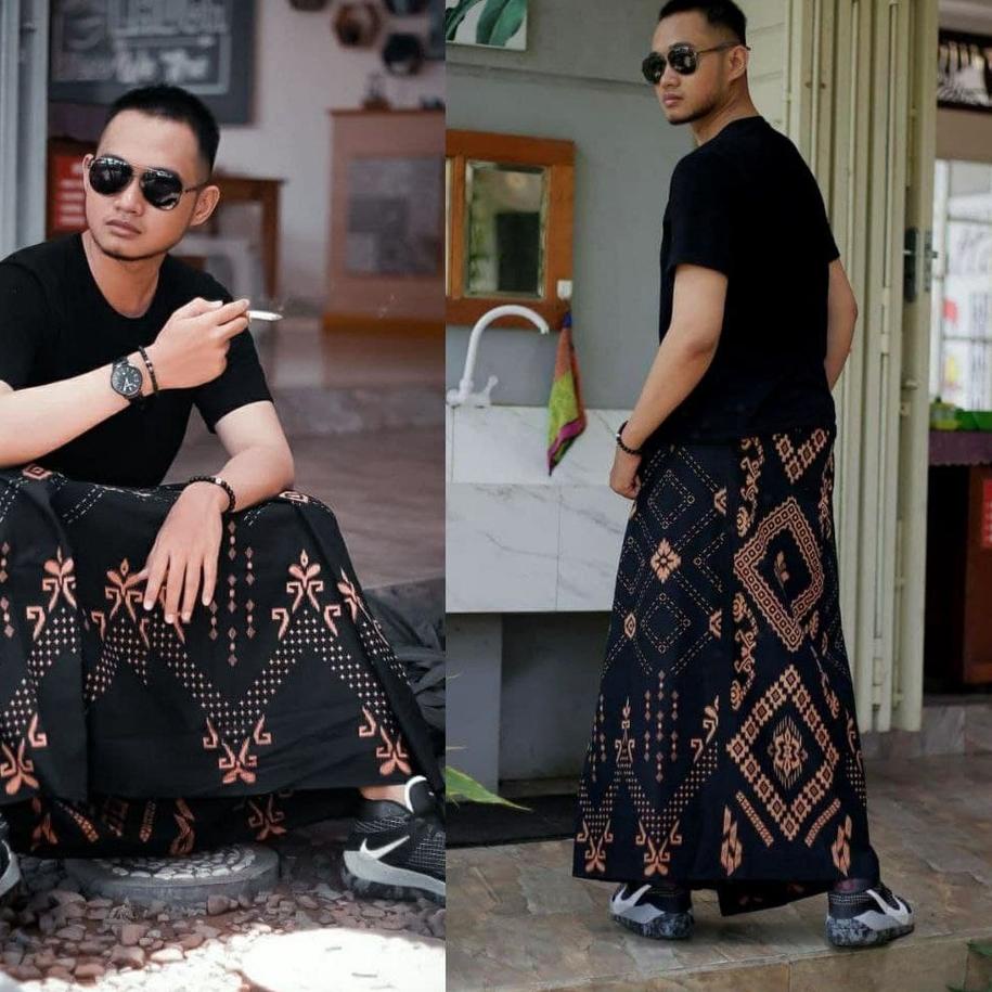 [PRODUK 0IJ] Sarung batik pria dewasa pekalongan motif wayang tulis gunungan kain katun halus adem w