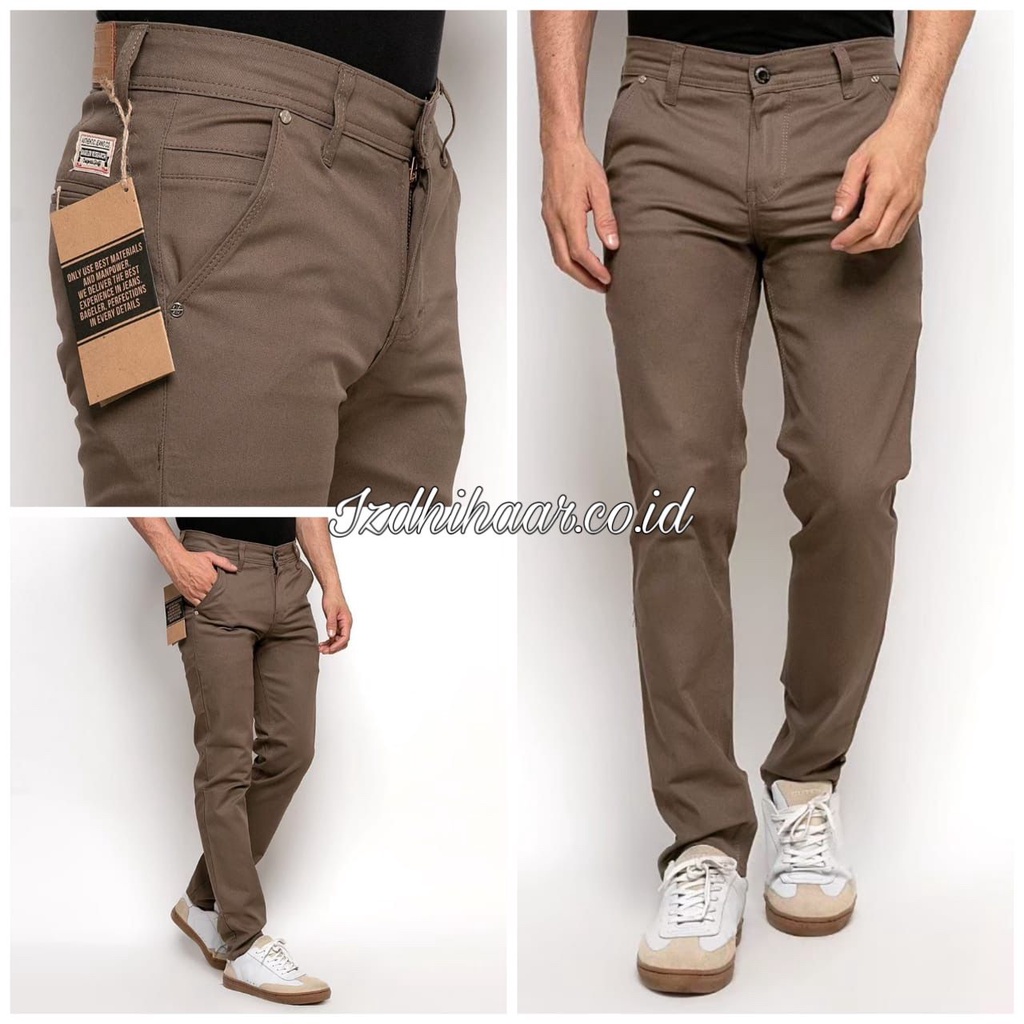 Celana Chino Katun Panjang Pria Slimfit Original Bageler