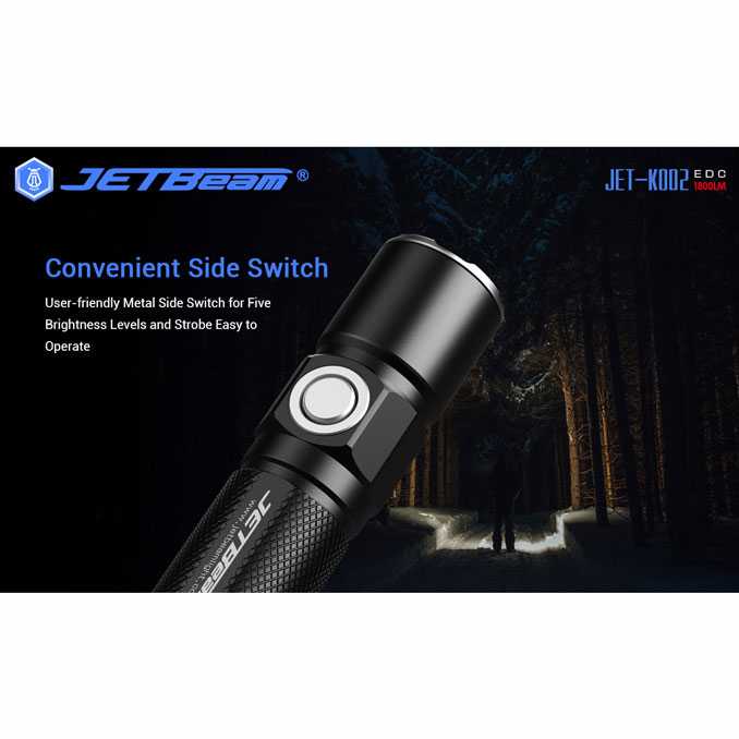 IDN TOOLS - JETBeam KO-02 Senter LED CREE XHP35 2000 Lumens