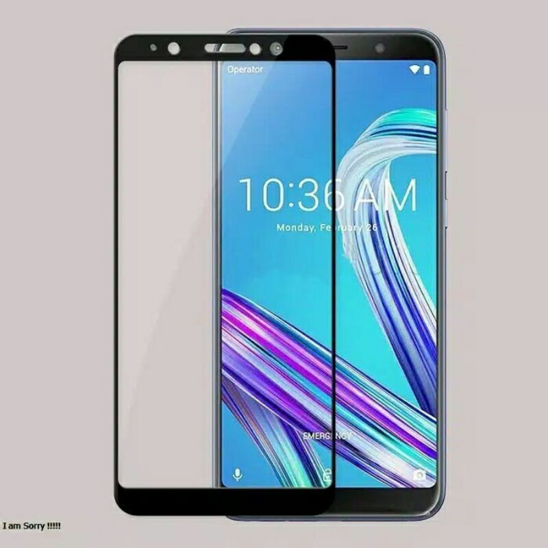 TEMPERED GLASS 9D FULL COVER FULL GLUE ASUS ZENFONE MAX PRO M1 M1 LIVE L1 L2