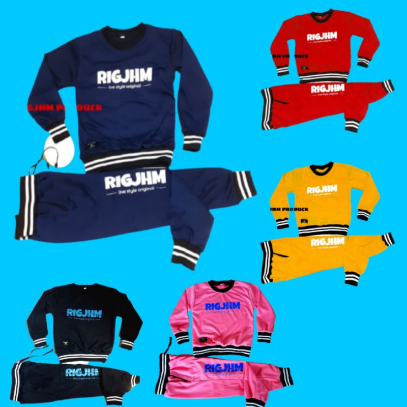 Baju Anak 1-14 tahun Laki laki Perempuan Premium Setelan Joger Training Olahraga Harian