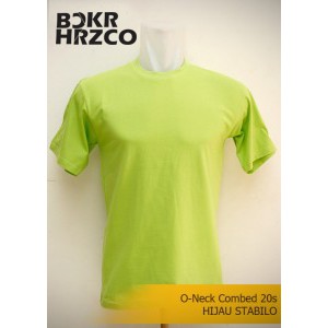 Kaos katun / Kaos hijau stabilo / Kaos sablon / Kaos distro polos / Kaos promosi / Seragam