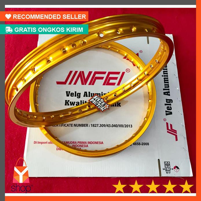 HOT PRODUK  Velg Jinfei ring 17 lebar 140 gold