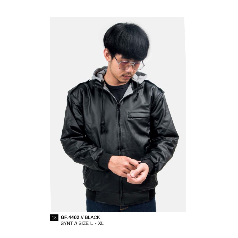 JAKET PRIA BLACK L sd XL GOLFER