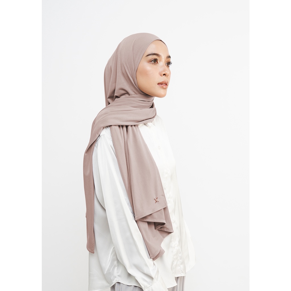 Hameeda - Jemma Instant Pashmina | Jersey-Toasted Almond