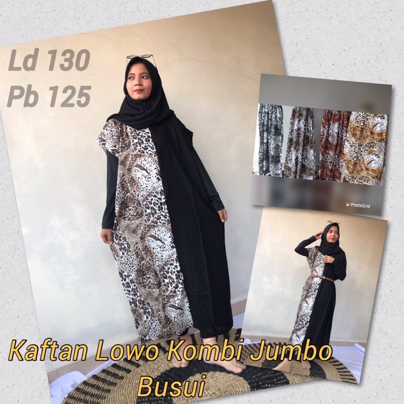 KAFTAN RAYON LEOPARD SUPER JUMBO LD 140 Free Belt