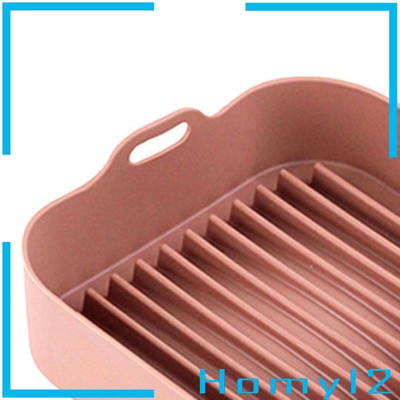 [HOMYL2] Silicone Air Fryers Pot Air Fryers Oven Accessories Pizza Basket Baking Tray