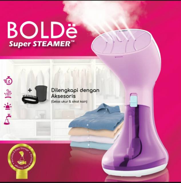 Setrika Uap BOLDe Super Steamer LAVIOLA - Gosokan Baju Uap