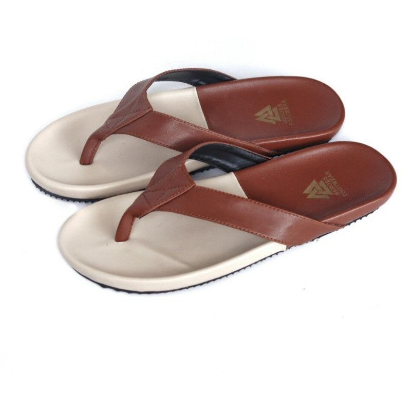 NEIL CEVANY |WOLF x HEROES| Sandal Jepit Pria Casual / Sandal Distro / Sandal Kulit / Sandal Murah