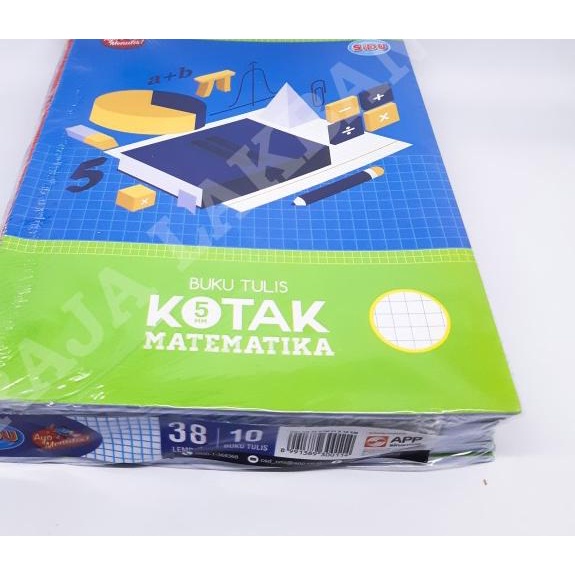 

♟ Buku Tulis Kotak Matematika SIDU / Kotak Kecil Strimin EB 38 STM ♙