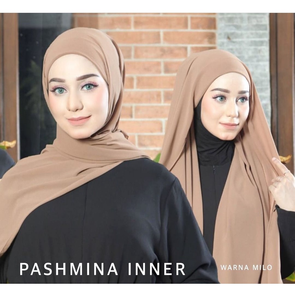 LIRA PASMINA HIJAB PASHMINA INNER 2in1 bisa bolak balik CERUTY BABYDOLL