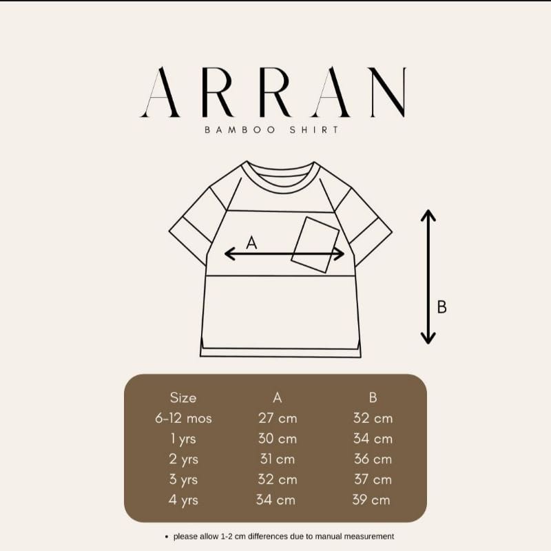 BELL&amp;BO - ARRAN BAMBOO SHIRT - OVERSIZE SHIRT BELL N BO - KAOS ANAK - BAJU ANAK