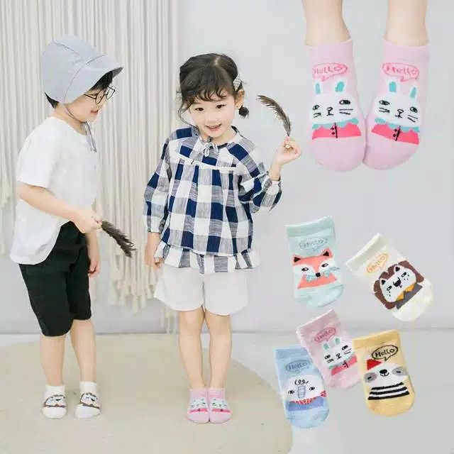 (Pimenova) kaos kaki anak motif animal , kaos kaki anak , kaos kaki bayi, kaos kaki korea lucu