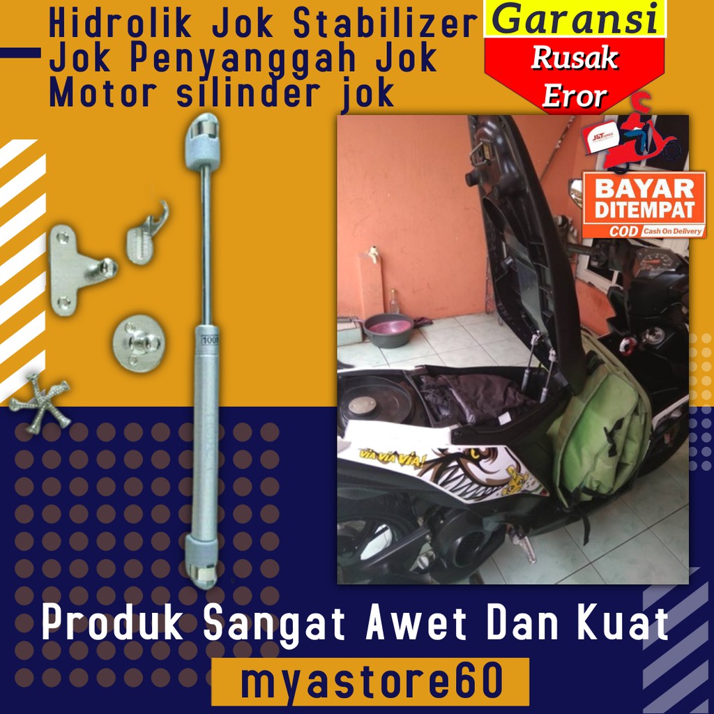 Hidrolik Jok Penyangga Stabilizer Jok Cover Penyanggah Jok Motor silinder jok Universal motor