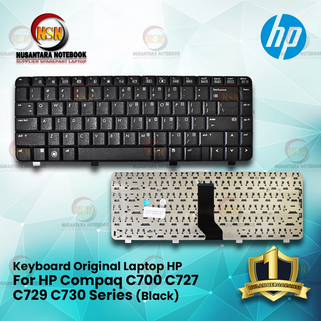 Keyboard Laptop HP Compaq C700 C727 C729 C730 Black SERIES