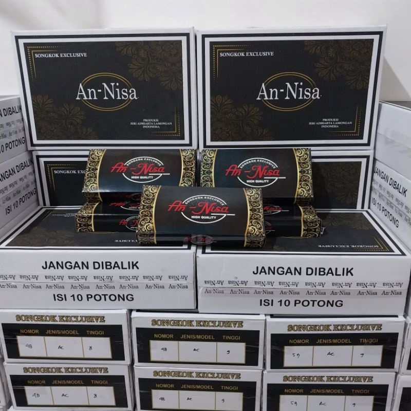 Grosir Peci Songkok Kopiah Full ac An-Nisa 10 pcs Tinggi 7cm 8cm 9cm 10cm Bludru Hitam Halus Premium
